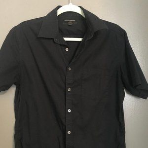 Casual Short-Sleeved Button Up